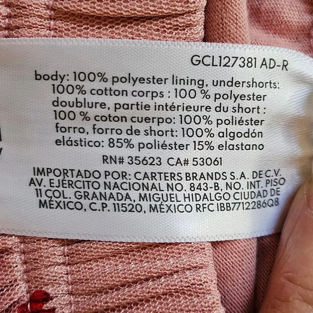 Carter's Baby Girl 12M Pink Tutu Skirt Diaper Cover NWT